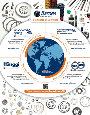 Barnes Engineered Components Advert in Transmission Technology International